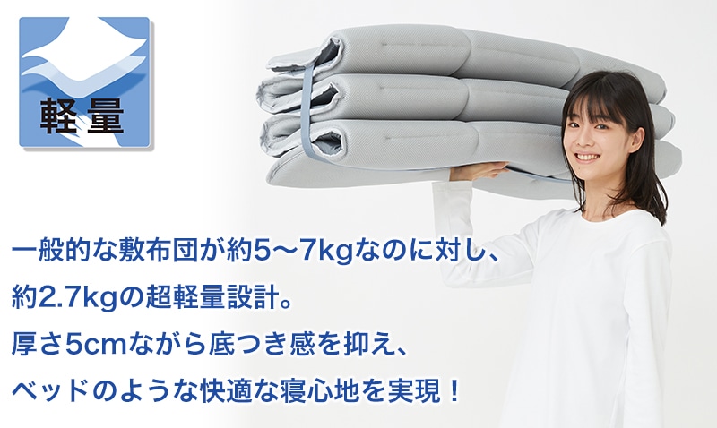 テイジン 超軽量敷布団　スゴ軽Ⅱ 軽量2.7kg