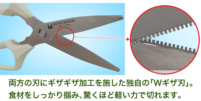 ムテキバサミ Wギザ刃