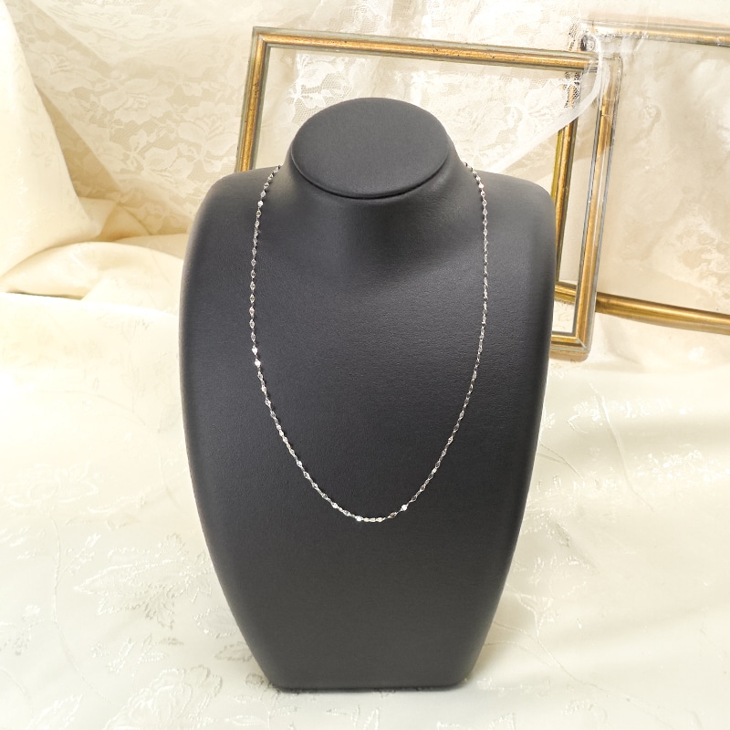 純プラチナペタルチェーンネックレス45cm: 宝飾｜いちばん本舗 