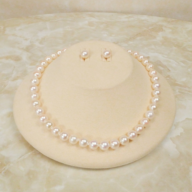 髙島屋アコヤ本真珠2点セット特典付（9-9.5mm） イヤリング