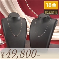 18金ペタルチェーンネックレス
