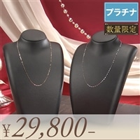 プラチナペタルチェーンネックレス