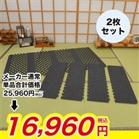 AirJob(R)極 紀州備長炭すのこ型吸湿マット2枚セット【期間限定価格】