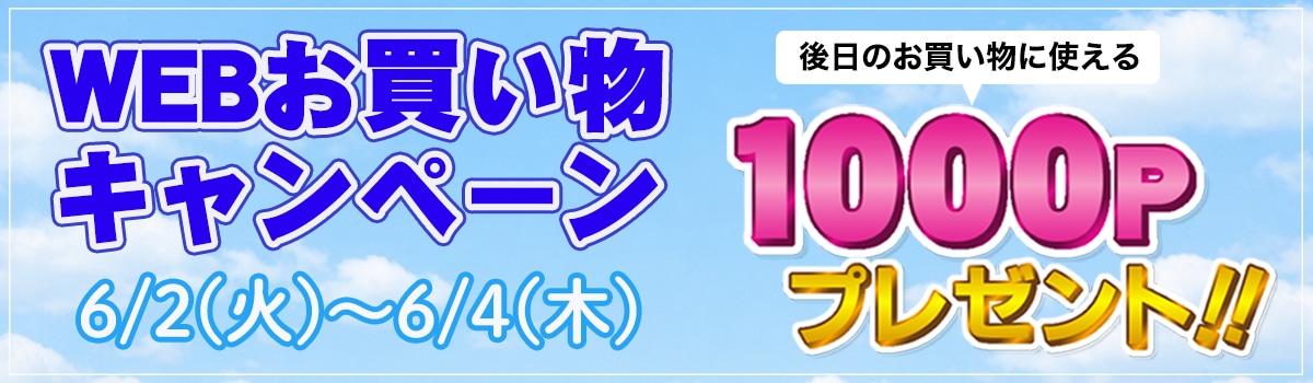 WEBお買い物キャンペーン！